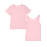 ピンク | シアーカットソータンクトップ×半袖トップスセット［C7780］ 2点セット アン… | KOBE LETTUCE