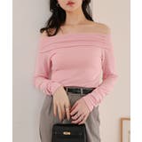 ピンク | オフショルロンT［C7796］ オフショル トップス | KOBE LETTUCE