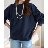 ネイビー | ボリューミースウェットトップス［C7817］ スウェット トップス | KOBE LETTUCE