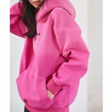 ピンク | ダイバーフーディロゴトップス［C7833］ パーカー レディース | KOBE LETTUCE