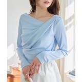 ブルー | ドレープトップス［C7834］ ドレープトップス カットソー | KOBE LETTUCE