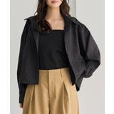 ブラック | 立体加工デザイン長袖シャツ［C7844］ デザイン 長袖シャツ | KOBE LETTUCE