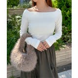 オフホワイト | [ yuiさんコラボ ]選べる2タイプ長袖 デザインカットソー［C7853］ | KOBE LETTUCE