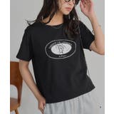 ブラック | かすれプリントTシャツ［C7855］ ｔシャツ プリント | KOBE LETTUCE