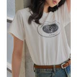 オフホワイト | かすれプリントTシャツ［C7855］ ｔシャツ プリント | KOBE LETTUCE