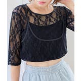 ブラック | 2wayレーストップス［C7872］ 2way レーストップス | KOBE LETTUCE