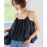 ブラック | バルーンキャミトップス［C7898］ キャミトップス バルーンシルエット | KOBE LETTUCE