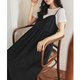 ブラック | ビスチェ風キャミコクーンワンピース［E3567］ ビスチェ風 キャミワンピース | KOBE LETTUCE