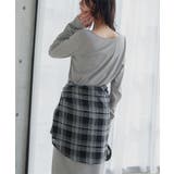 グレー | 前後2wayボートネックリブワンピース［E3569］ リブワンピース 前後2wa… | KOBE LETTUCE