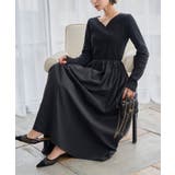 ブラック | ハートネックドッキングワンピース［E3577］ | KOBE LETTUCE