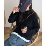 ブラック | 洗濯可能 ウォッシャブル Vネック | KOBE LETTUCE