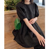 ブラック | ジャガードタックペプラムブラウス［C6748］ | KOBE LETTUCE