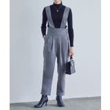 グレー | ハイウエストテーパードサロペット［E3140］ | KOBE LETTUCE