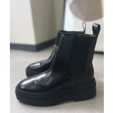 ブラック | サイドゴア厚底ショートブーツ［I2589］ | KOBE LETTUCE
