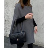 杢グレー | ケープコート ポンチョ ミドルコート | KOBE LETTUCE