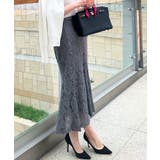 チャコールブルー | [ 岡部あゆみさんコラボ ]選べる2タイプレーススカート［M3441］ | KOBE LETTUCE