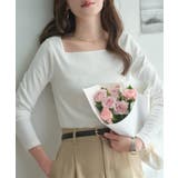 オフホワイト | 大人気トップスが更に着やすくリニューアル！細リブ長袖Tシャツ ロンT 長袖カット… | KOBE LETTUCE