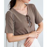 モカベージュ | 選べる2タイプ前身二重半袖Tシャツ［C365E］ | KOBE LETTUCE