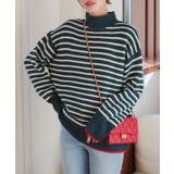 ネイビー×オフ | 洗濯可能 ウォッシャブル Vネック | KOBE LETTUCE