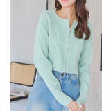 ミント | Wジップショート丈リブニットトップス［C6933］ | KOBE LETTUCE