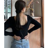 ブラック | [ yuiさんコラボ ] 選べる2タイプデザインロンT［C7232］ | KOBE LETTUCE