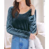 ブルー | 前後2wayベロアロンT［C7299］ | KOBE LETTUCE