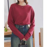 ボルドー | [選べるサイズ M/L/XL ] コットンブレンドあったかロンT［C7305］ | KOBE LETTUCE