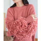 ピンク | 前後2wayループスリーブニットカーディガン［C7347］ | KOBE LETTUCE