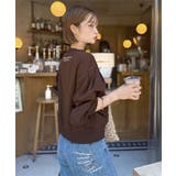 ブラウンショート | 刺繍入り スウェット トップス | KOBE LETTUCE