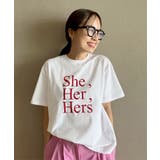 半袖オフ×レッド | [ 春名亜美さんコラボ ]選べるロゴプリントカットソー［C7359］ | KOBE LETTUCE