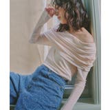 ベージュピンク | オフショルシアートップス［C7367］ | KOBE LETTUCE