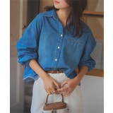 ブルー | コクーンデニムシャツ［C7395］ | KOBE LETTUCE