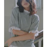 グレー | シャツレイヤード風サマーニットトップス［C7411］ | KOBE LETTUCE