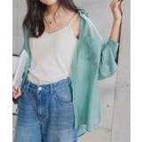 ブルーグリーン | バックリボンシアーシャツ［C7415］ | KOBE LETTUCE