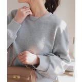 グレー | [ Petitle / プチレ ] 胸元刺繍ベーシックスウェット［C7421］ | KOBE LETTUCE