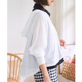 ホワイト | シアーカットソーフレアパーカー［C7481］シアー パーカー トップス | KOBE LETTUCE