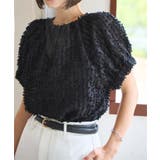 ブラック | フリンジシアーブラウス［C7497］ | KOBE LETTUCE