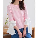 ピンク×オフ | シャツドッキングショートスリーブカーディガン［C7504］ | KOBE LETTUCE