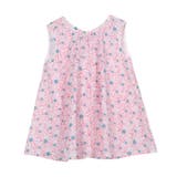 ピンク | バックリボンAライン フラワー柄ブラウス［C7563］ | KOBE LETTUCE