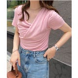 ピンク | ドレープTシャツ［C7597］ | KOBE LETTUCE