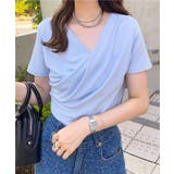 サックス | ドレープTシャツ［C7597］ | KOBE LETTUCE