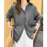 ブラック | シアーデニムシャツ［C7603］ シアーデニムシャツ 長袖 | KOBE LETTUCE