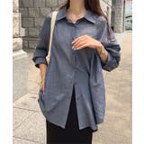 ブルー | シアーデニムシャツ［C7603］ シアーデニムシャツ 長袖 | KOBE LETTUCE