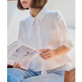 オフホワイト | チュールレイヤード半袖シャツ［C7620］ | KOBE LETTUCE