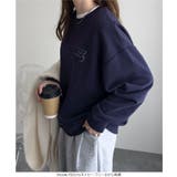 選べる２タイプ 刺繍ルーズスウェット［C7674］ スウェット | KOBE LETTUCE | 詳細画像7 