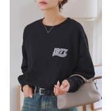 ブラック | 選べる２タイプ 刺繍ルーズスウェット［C7674］ スウェット | KOBE LETTUCE