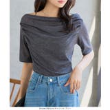 チャコール | ドレープシアートップス［C7935］ ドレープ シアートップス | KOBE LETTUCE