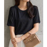 ブラック | クルーネックorVネックレーヨンTシャツ［C7953］ クルーネックorVネック… | KOBE LETTUCE