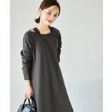 スレートグレー | [ 田中亜希子さんコラボ ]選べる2タイプ ジャージーワンピース［E3295］ | KOBE LETTUCE