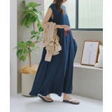ネイビー | 接触冷感 × シワ防止加工付きカットソーワンピースゆったり | KOBE LETTUCE